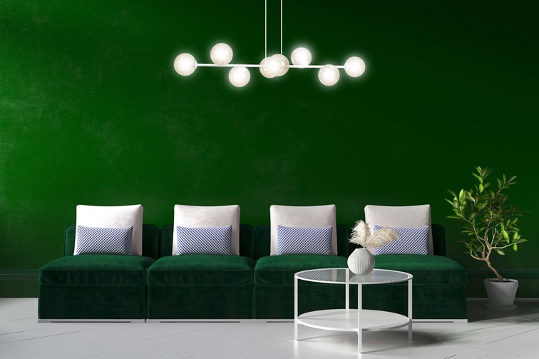 Lampa Wisząca ROSSI 8 Biały/Miodowy