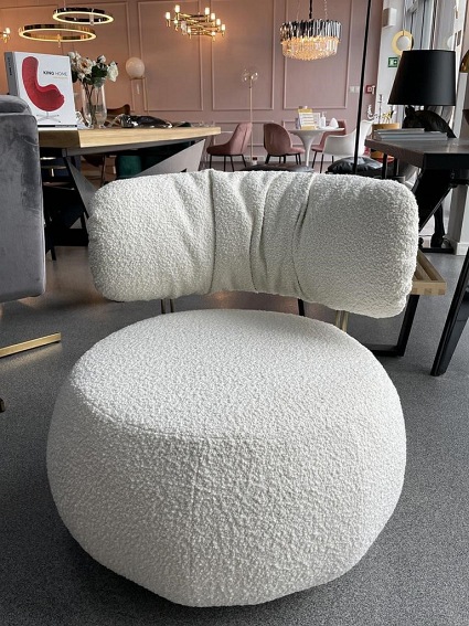 Fotel LOW TEDDY Biały