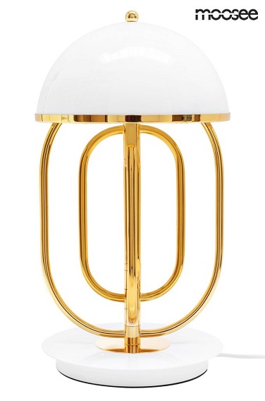 Lampa Stołowa BOTTEGA Złoty/Biały