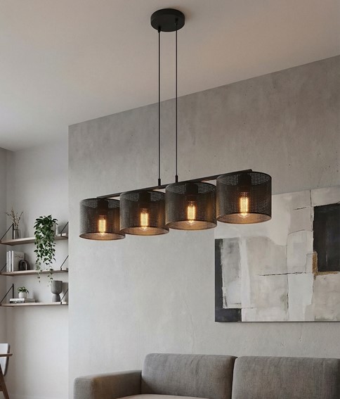 Lampa Wisząca LUX 4 Czarny