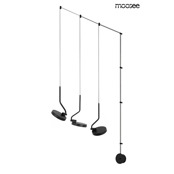 Lampa Ścienna FLAT 3 Czarny