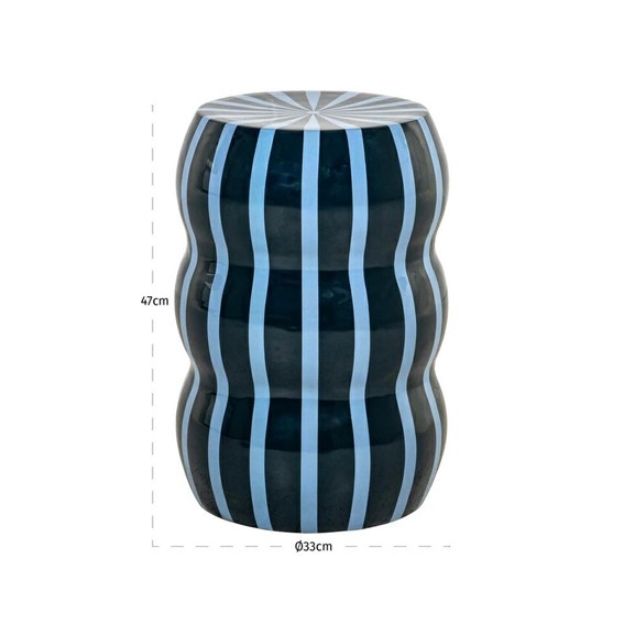 Stolik BOYD Fi33cm Niebieski