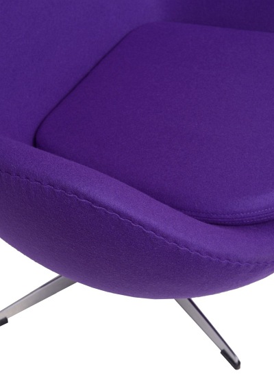 Fotel Jajo 66x78x106 Fioletowy Kaszmir Premium 4