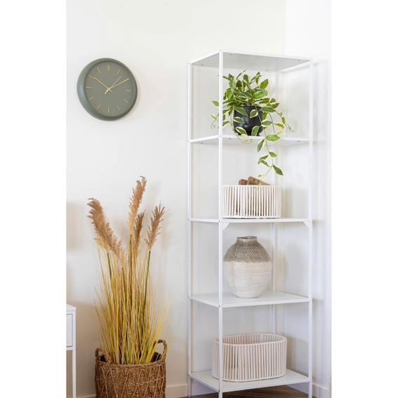 Wazon HOUSE NORDIC 30,5cm Biały/Zielony