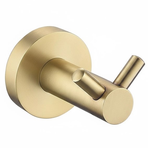 Wieszak Łazienkowy LEO 5605 Złoty Szczotkowany