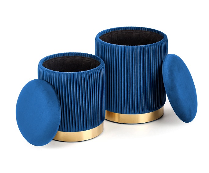 Zestaw Puf MONTY Granatowy