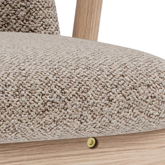 Krzesło LEO Beżowy/Dąb Bielony