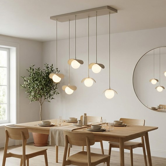 Lampa Wisząca RITUAL 6 Beżowy