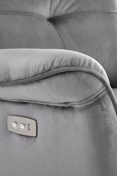 Fotel Rozkładany SEMIR Popielaty