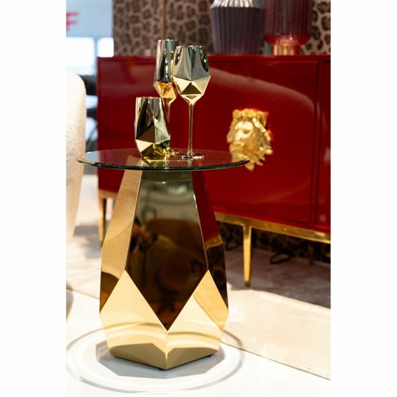 Stolik RICCHEZZA fi45 Złoty