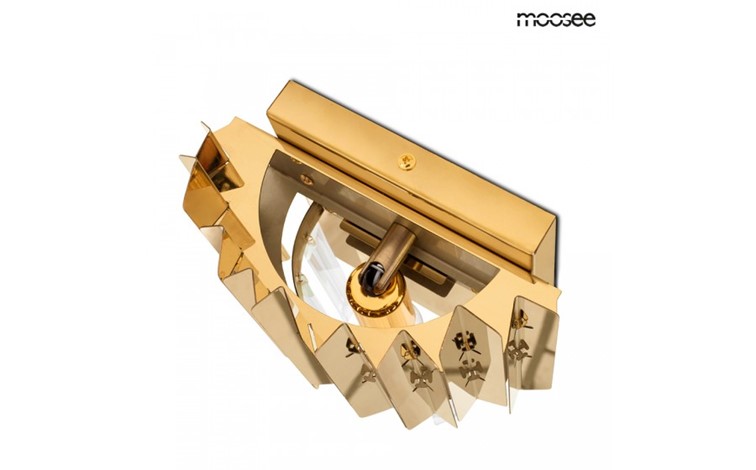 Lampa Ścienna MAJESTIC Złoty/Transparentny