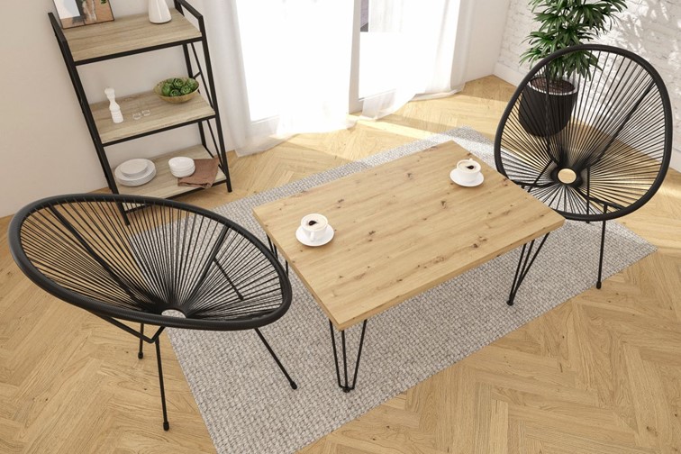 Ława L(B)-FX 67x101 Nogi III Dąb Artisan