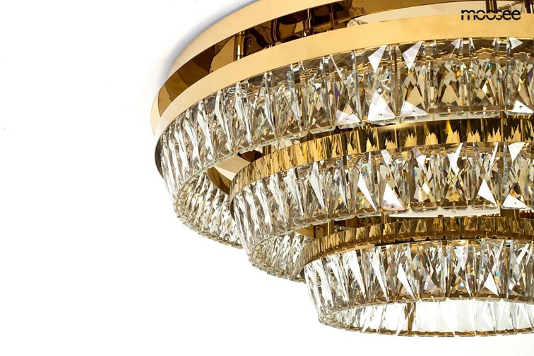 Lampa Sufitowa/Plafon SAVOY 3 Złoty