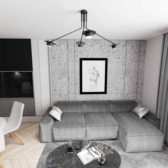 Lampa Sufitowa MIZU 4 Czarny