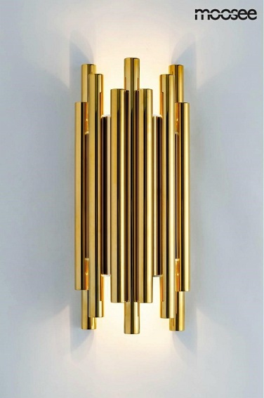 Lampa ścienna ORGANO Złota