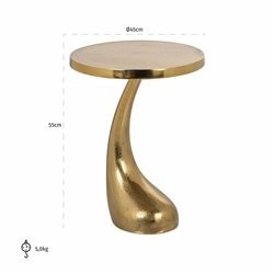 Stolik DOLPHIN Fi45cm Złoty