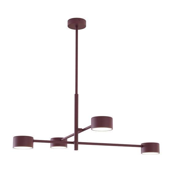 Lampa Sufitowa NATSU 4 Burgundowy