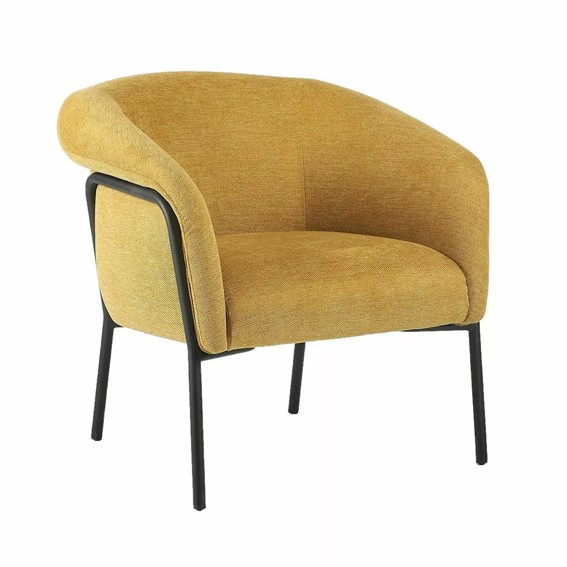 Fotel CLOVER Curry/Czarny Mat Brego 68