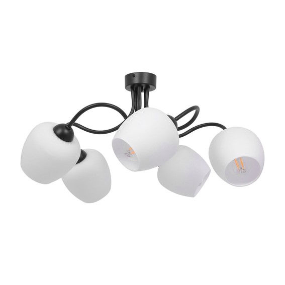 Lampa Sufitowa BELLA K-5186 Czarny/Biały