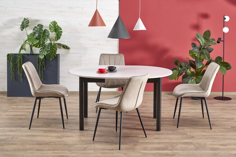 Stół Rozkładany RINGO (102-142)x102 Kaszmir/Czarny