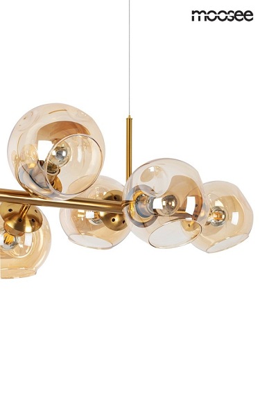 Lampa Wisząca ROMEO GOLD Złoty/Bursztyn
