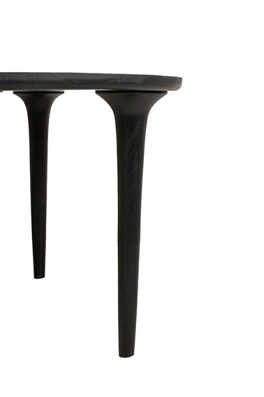 Stół Jadalniany LAMINAR Fi120cm Czarny