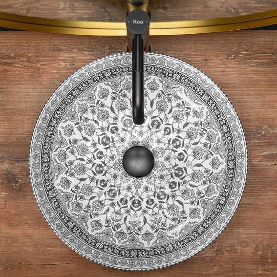 Umywalka Nablatowa ARTE Ciemnoszary