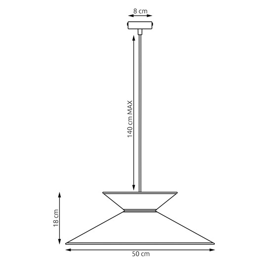 Lampa Wisząca SOFTA 1 Rattan/Czarny