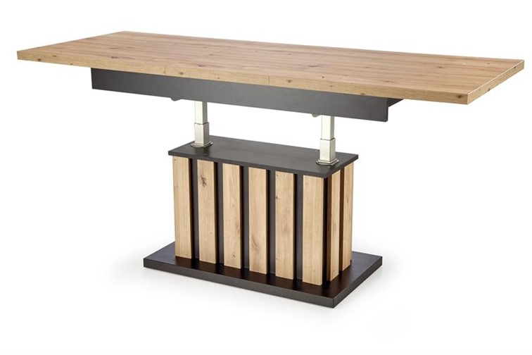 Ławostół Rozkładany BARETTI Czarny/Dąb Artisan