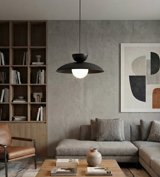 Lampa Wisząca MULAN 1 Czarny