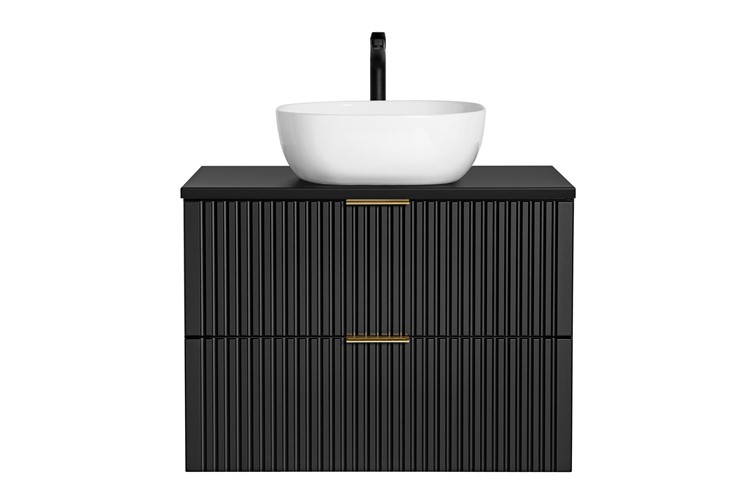 Zestaw ADB B SMILE 40 80cm (Szafka + Blat + Umywalka) Czarny