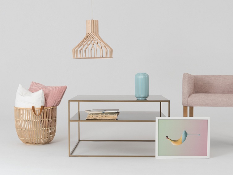 Stół Kawowy Tensio 2 Floor Metal 100x60 Złoty