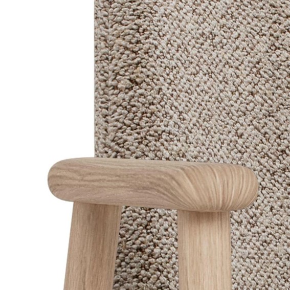 Krzesło LEO Beżowy/Dąb Bielony