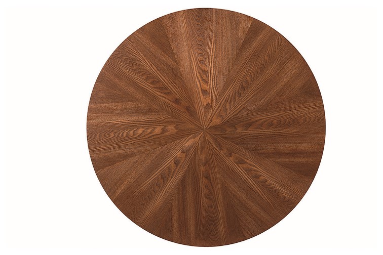 Stół AMADEO fi100 Czarny/Orzech