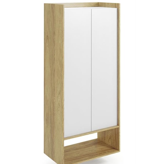 Regał MOBIUS 2D Naturalny/Biel Alpejska