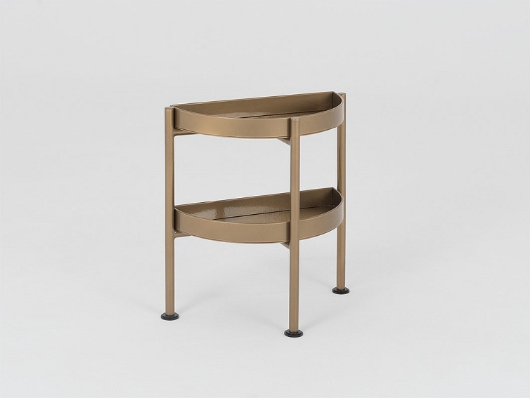 Stolik Kawowy HANNA METAL 40-2F Brązowy