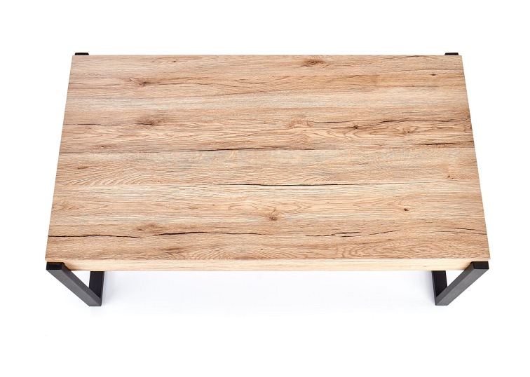 CAPRI ława dąb san remo / czarny