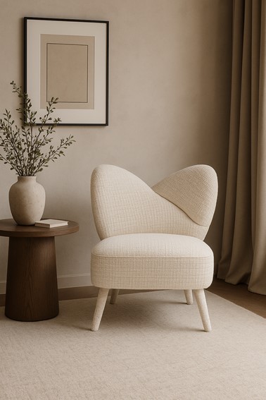 Fotel LEITH LET82B Beżowy