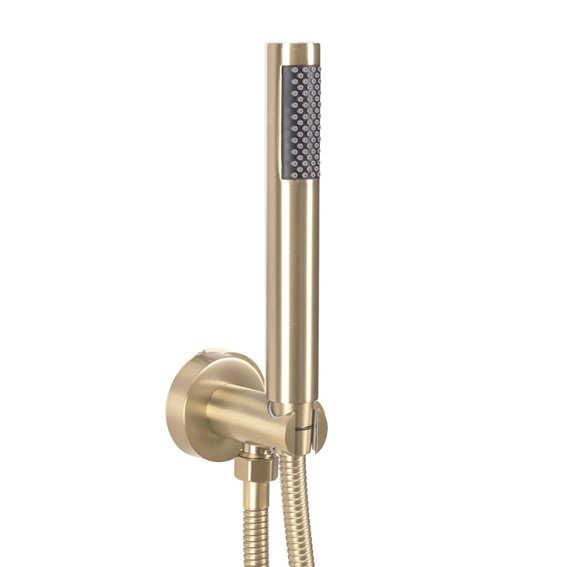 Zestaw Natryskowy Podtynkowy LUNGO z Termostatem Złoty Szczotkowany