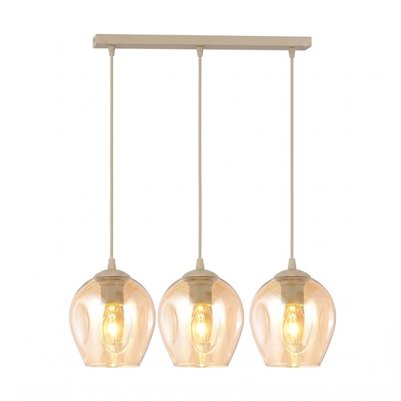 Lampa Wisząca ISTAR 3 Beżowy/Miodowy