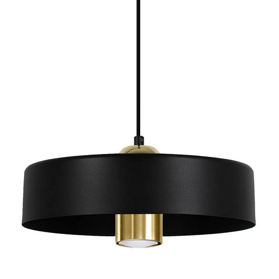 Lampa Wisząca Massimo 1B Czarny/Złoty