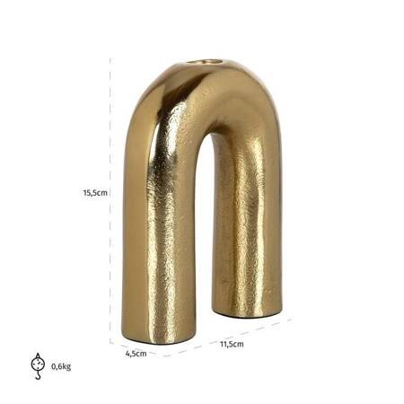 Świecznik ROWIN S Złoty