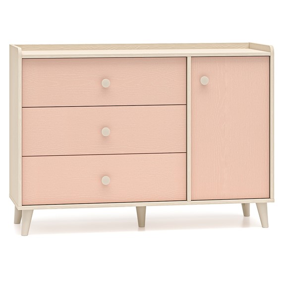 Komoda MEVEL 05 Beżowy/Róż