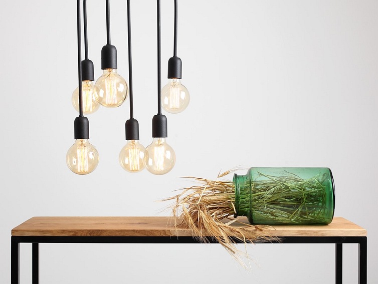 Lampa wisząca VANWERK TALL – czarny