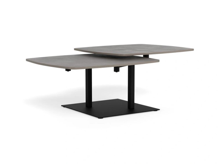 Stół CARBALLO 122x70 Szary/Czarny
