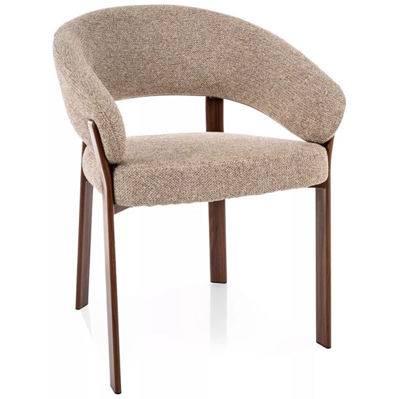 Krzesło NAGOJA D Beż/Orzech