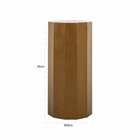 Kolumna/Stolik KILPIN 38x38cm Złoty