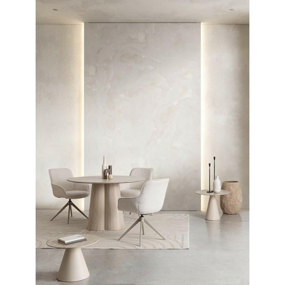 Stół Jadalniany NASSOR fi120 Beżowy