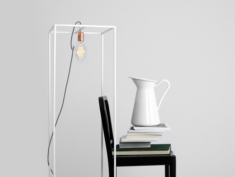 Lampa Podłogowa Metric Floor S 35x35x140 Biały
