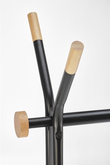 Wieszak WU32 Czarny/Naturalny